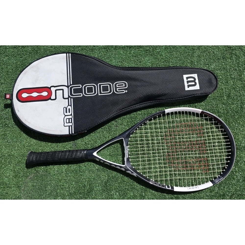 Wilson NCode N6 Oversize Tennis Racquet 110" sq 4 1/2" Grip With Cover